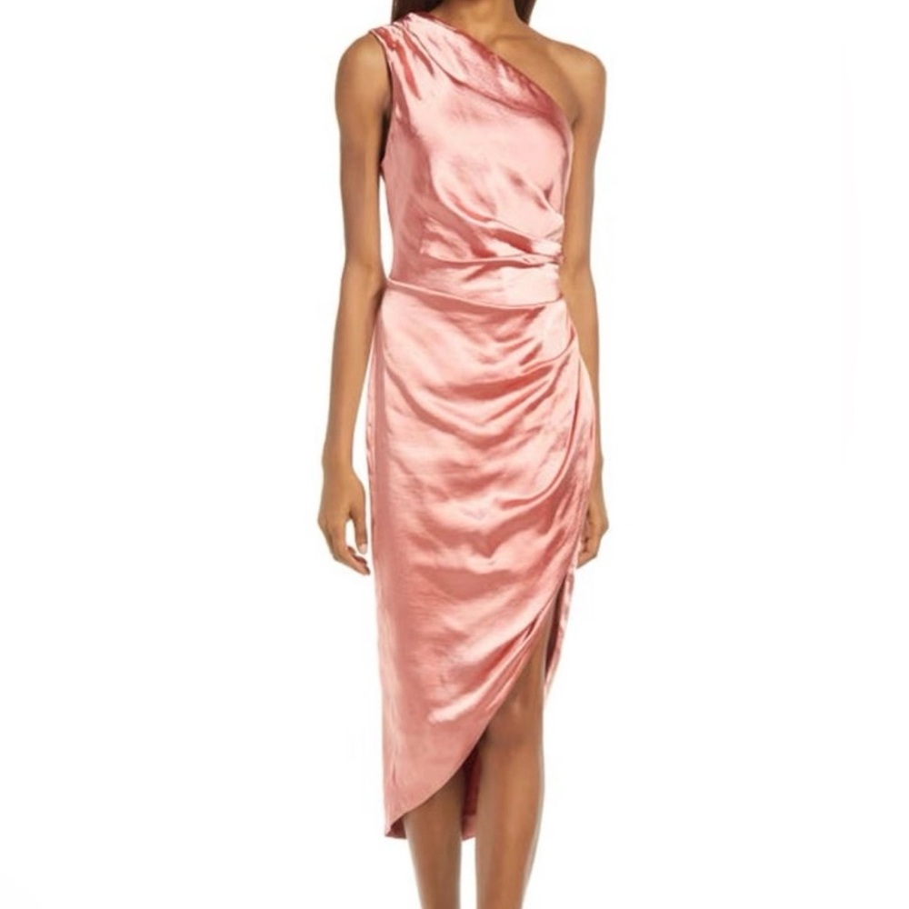 Elliatt Cassini Dress Satin Pink Size M